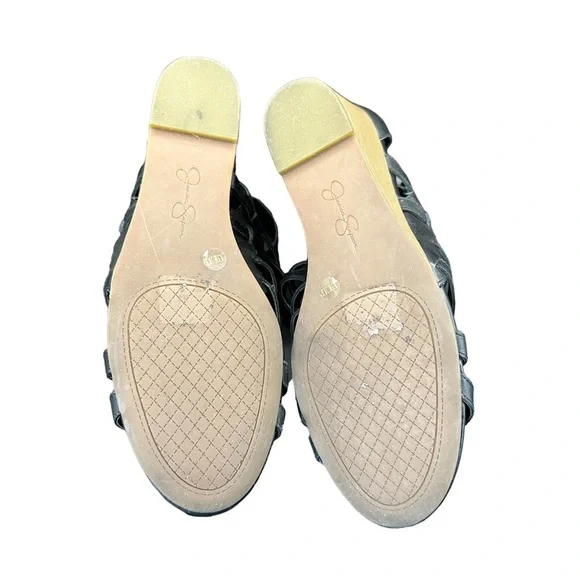 Jessica Simpson Strappy Gladiators Wedge Sandals Black Size 9.5. - Picture 9 of 11